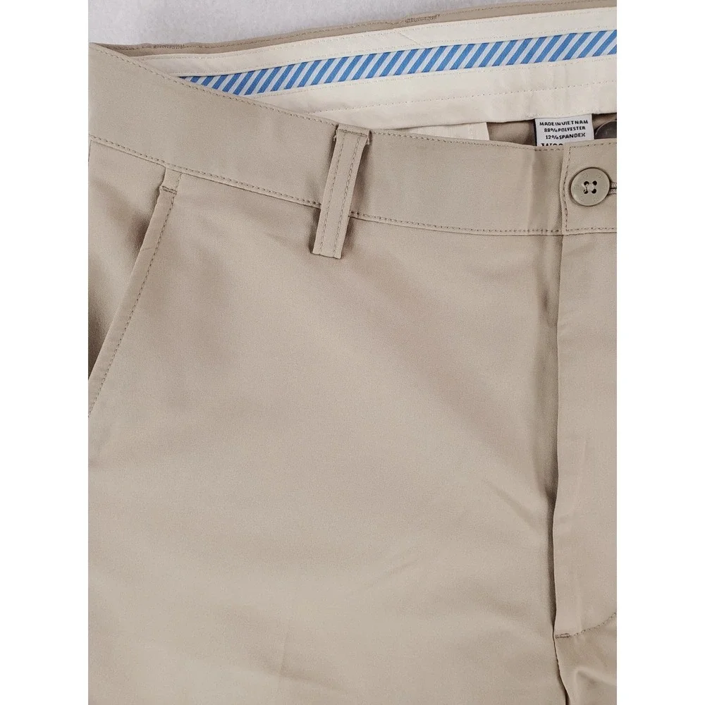 FootJoy Chino Pants Mens‎ 33x32 Khaki Performance Golf Stretch Flat Front Casual